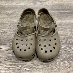 Crocs Brown Women’s Karin Clog With Straps Size 6